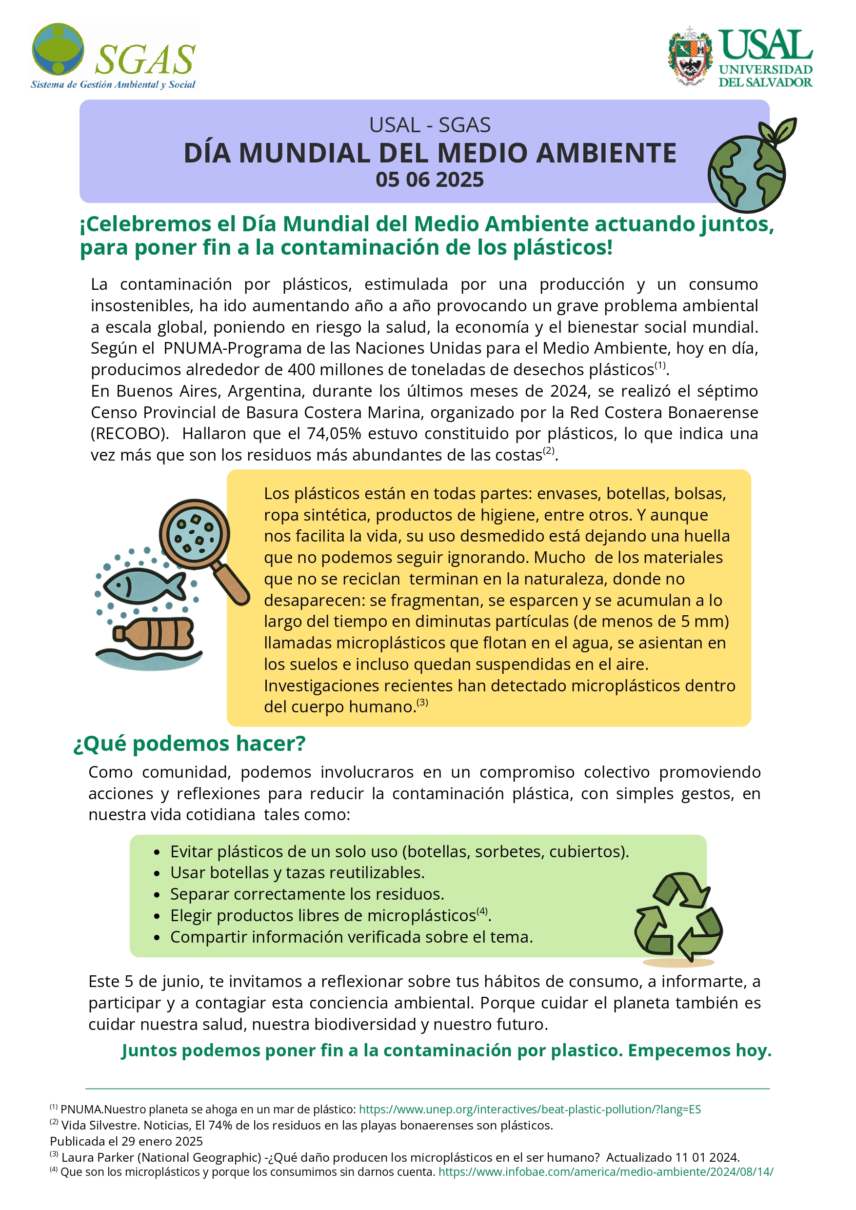 Día Mundial del Medio Ambiente